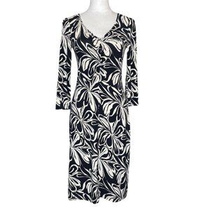 BCBGMaxAzria Women's Floral Print Long Sleeve Maxi Dress Career Office Brunch